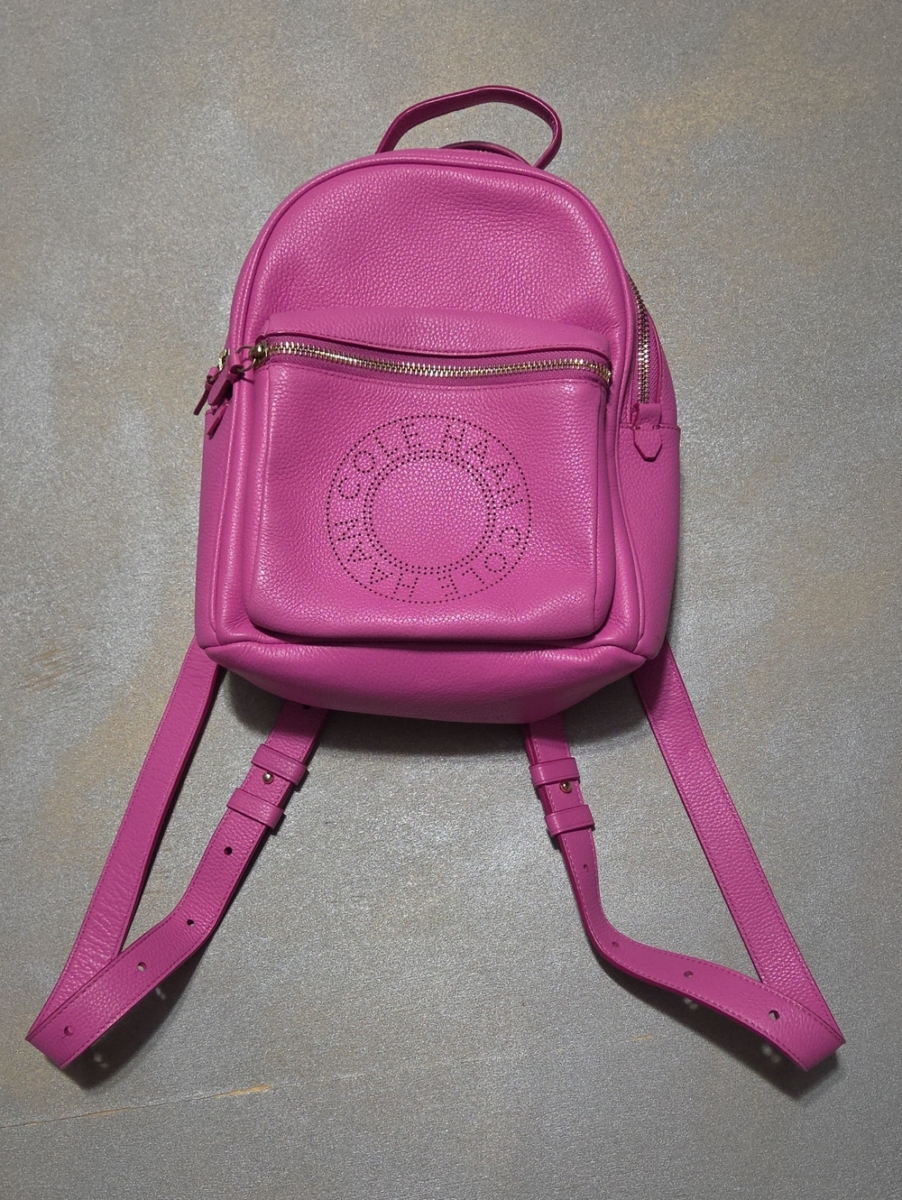 Cole Haan Bright Pink Pebbled Leather Mini Backpack NWOTS